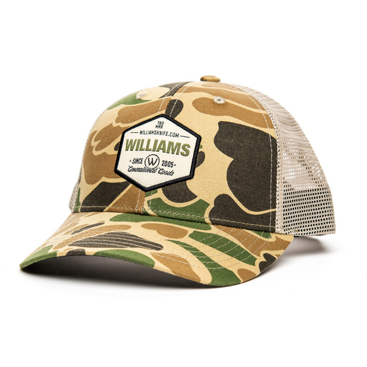 Williams Made Badge Trucker Hat - Camo