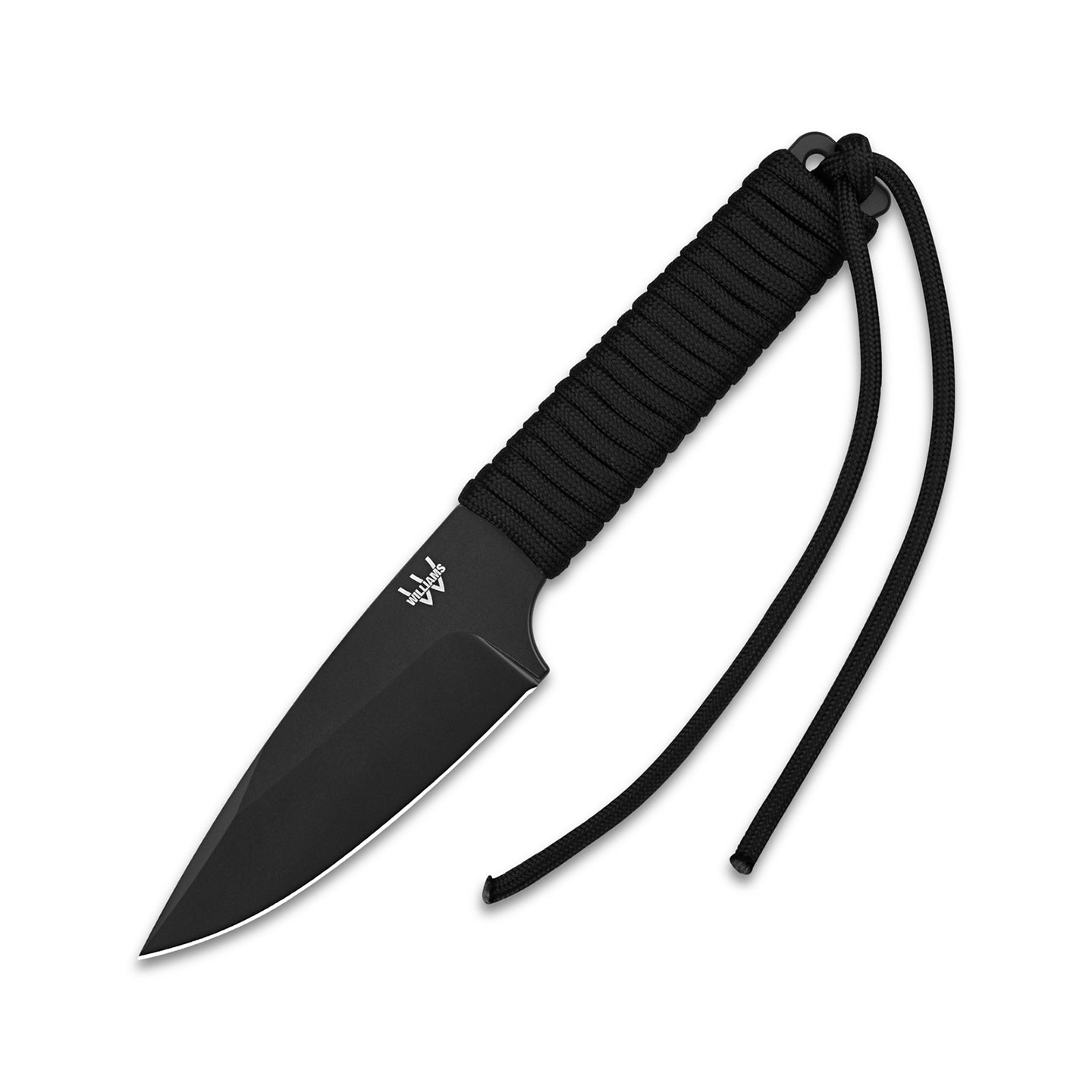 Tactical Knife for Men - 5.9 Black Sharp Blade - Tanto Blade Fixed Knives  - Combat Knife with Paracord